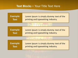 A Colorful Lamp On A Dark Background With A Yellow Border PowerPoint Template