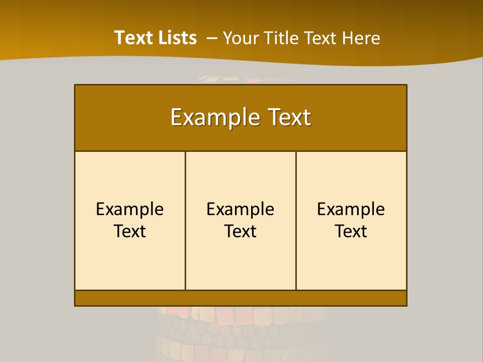 A Colorful Lamp On A Dark Background With A Yellow Border PowerPoint Template