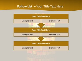 A Colorful Lamp On A Dark Background With A Yellow Border PowerPoint Template