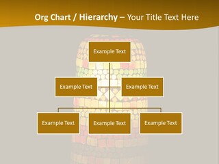 A Colorful Lamp On A Dark Background With A Yellow Border PowerPoint Template