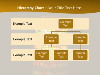 A Colorful Lamp On A Dark Background With A Yellow Border PowerPoint Template