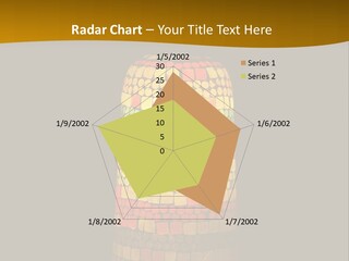 A Colorful Lamp On A Dark Background With A Yellow Border PowerPoint Template