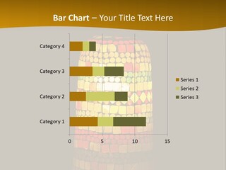 A Colorful Lamp On A Dark Background With A Yellow Border PowerPoint Template