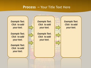 A Colorful Lamp On A Dark Background With A Yellow Border PowerPoint Template