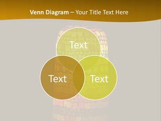 A Colorful Lamp On A Dark Background With A Yellow Border PowerPoint Template
