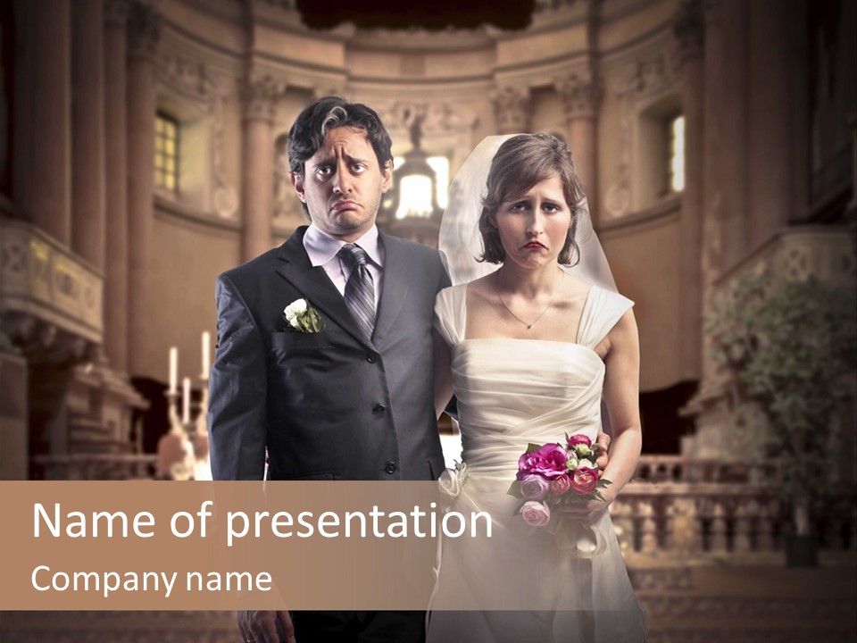 Sad Wedding PowerPoint Template