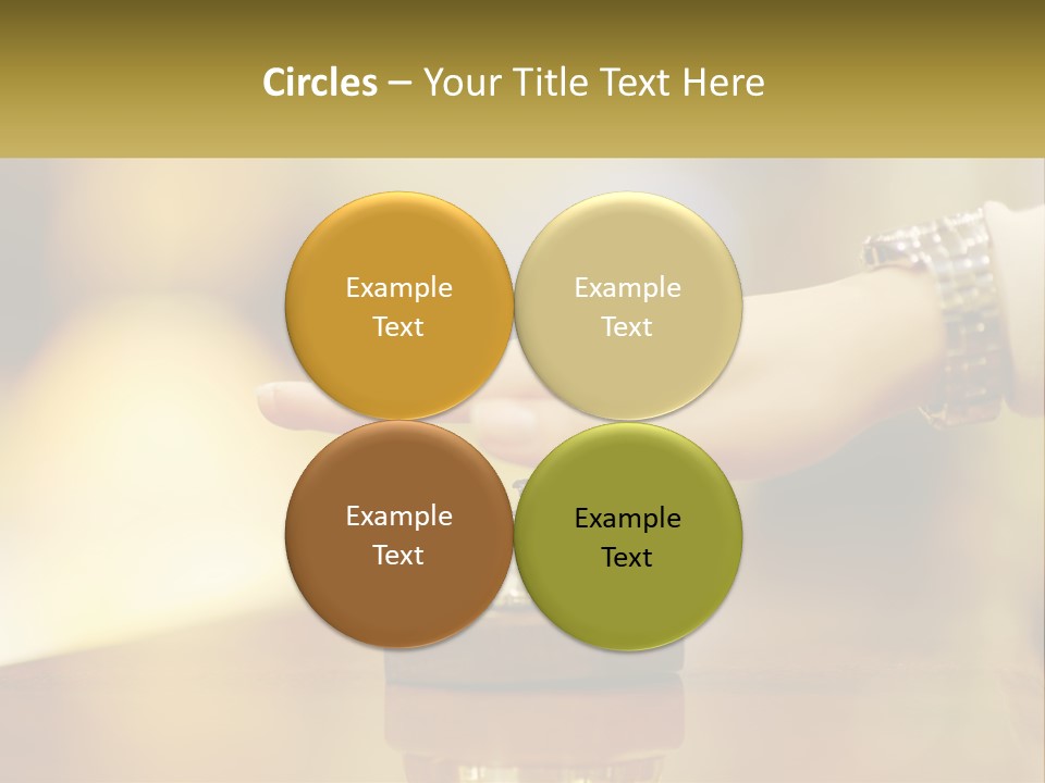 A Person's Hand Reaching Out To A Small Bell PowerPoint Template