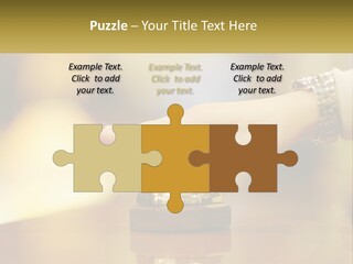 A Person's Hand Reaching Out To A Small Bell PowerPoint Template