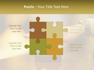 A Person's Hand Reaching Out To A Small Bell PowerPoint Template