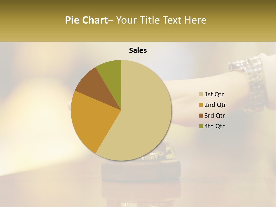 A Person's Hand Reaching Out To A Small Bell PowerPoint Template