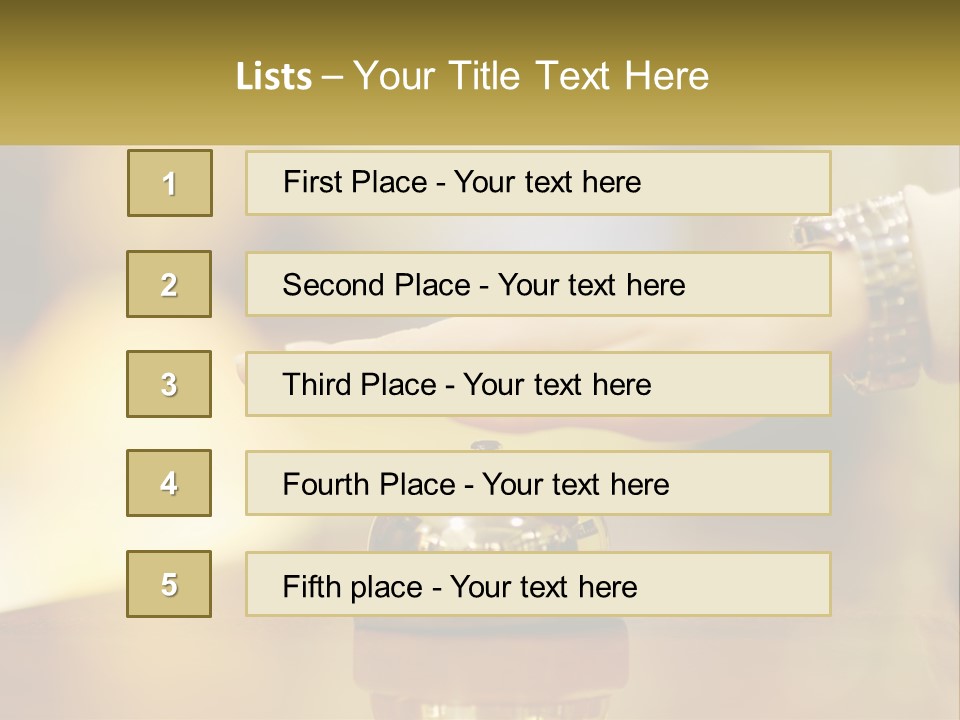 A Person's Hand Reaching Out To A Small Bell PowerPoint Template