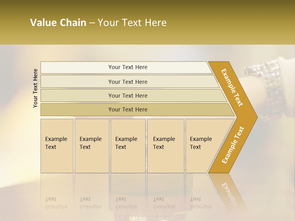 A Person's Hand Reaching Out To A Small Bell PowerPoint Template