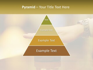 A Person's Hand Reaching Out To A Small Bell PowerPoint Template