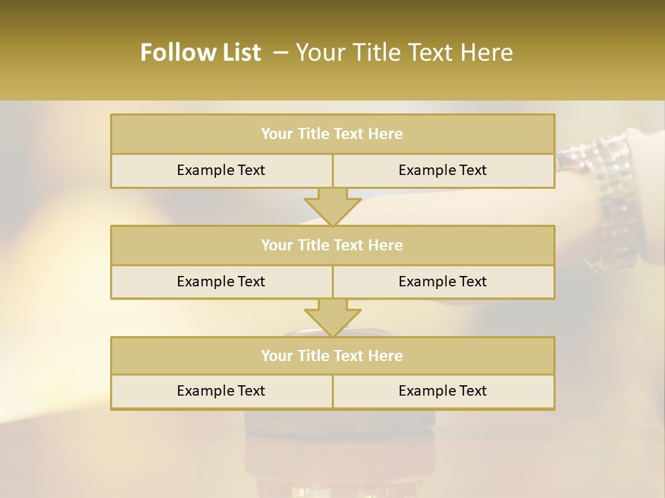 A Person's Hand Reaching Out To A Small Bell PowerPoint Template