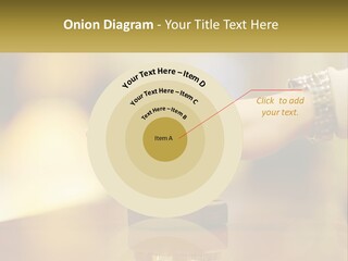 A Person's Hand Reaching Out To A Small Bell PowerPoint Template