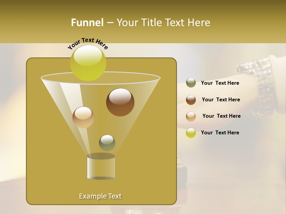 A Person's Hand Reaching Out To A Small Bell PowerPoint Template