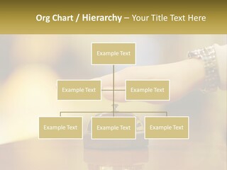 A Person's Hand Reaching Out To A Small Bell PowerPoint Template