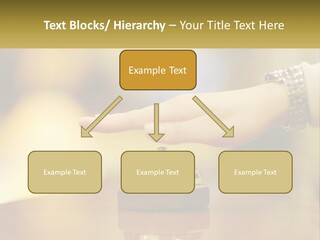 A Person's Hand Reaching Out To A Small Bell PowerPoint Template