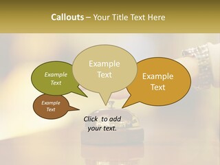 A Person's Hand Reaching Out To A Small Bell PowerPoint Template