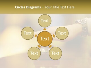 A Person's Hand Reaching Out To A Small Bell PowerPoint Template