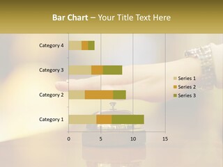 A Person's Hand Reaching Out To A Small Bell PowerPoint Template