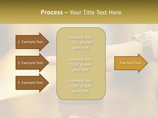 A Person's Hand Reaching Out To A Small Bell PowerPoint Template