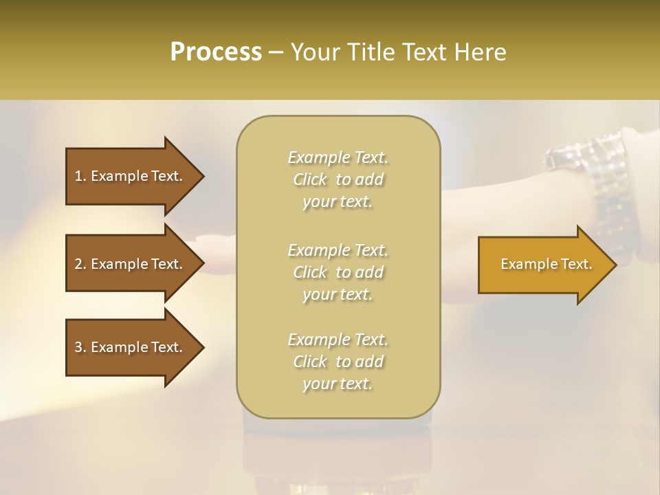 A Person's Hand Reaching Out To A Small Bell PowerPoint Template