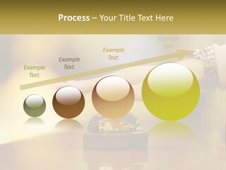 A Person's Hand Reaching Out To A Small Bell PowerPoint Template