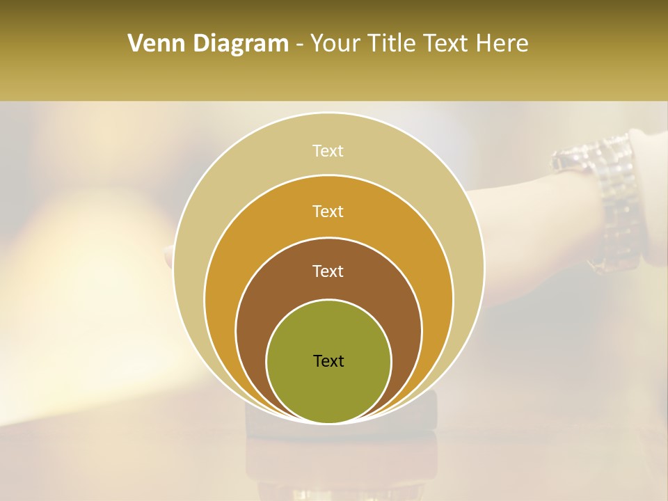 A Person's Hand Reaching Out To A Small Bell PowerPoint Template