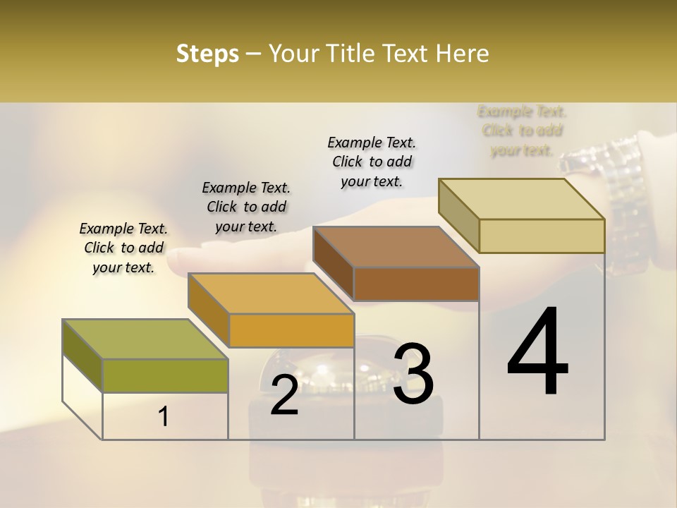 A Person's Hand Reaching Out To A Small Bell PowerPoint Template