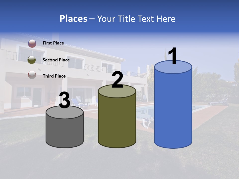 Swimming Pool At Home PowerPoint Template