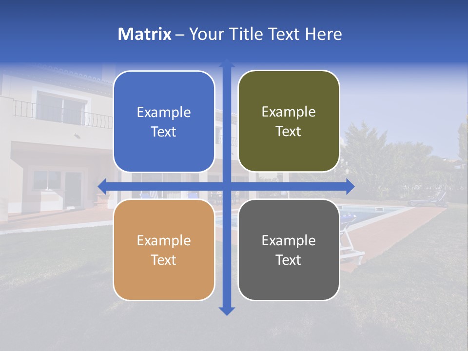 Swimming Pool At Home PowerPoint Template