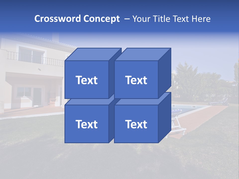 Swimming Pool At Home PowerPoint Template