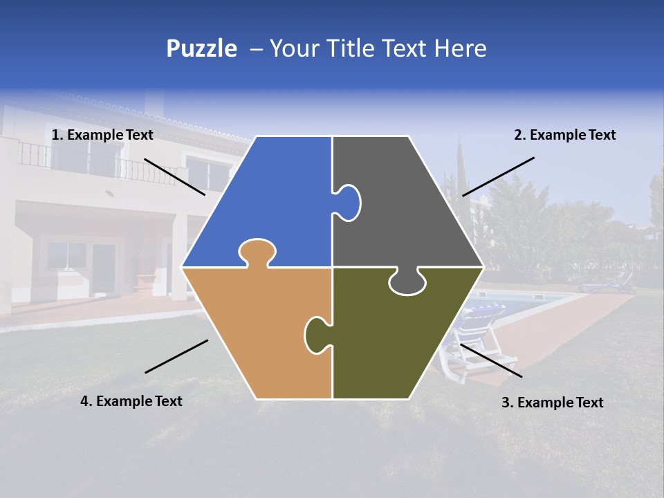 Swimming Pool At Home PowerPoint Template