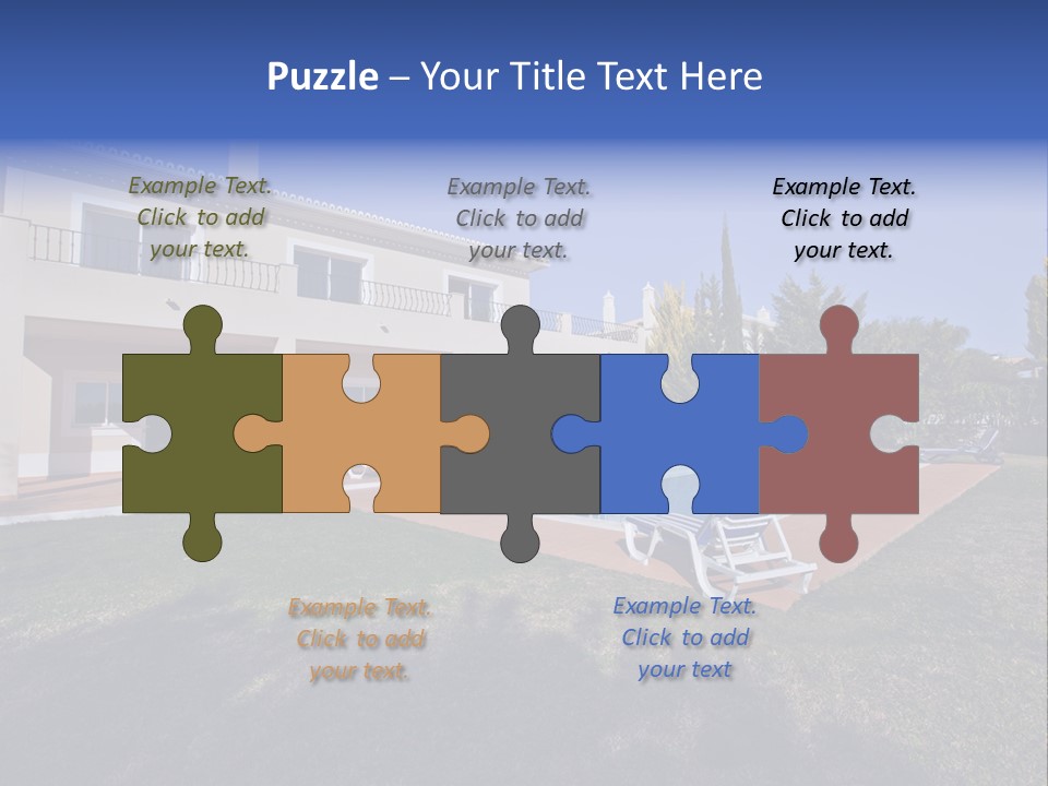 Swimming Pool At Home PowerPoint Template