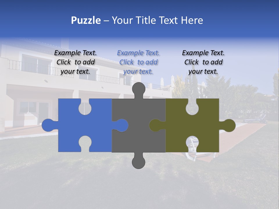 Swimming Pool At Home PowerPoint Template