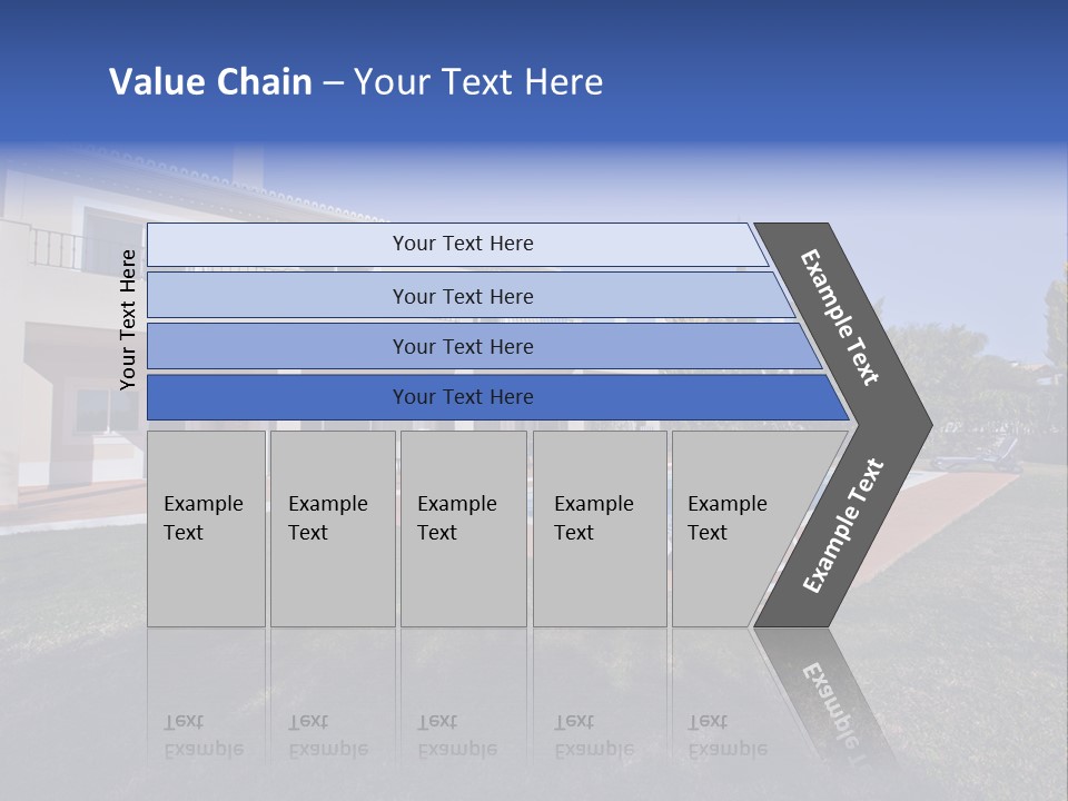 Swimming Pool At Home PowerPoint Template