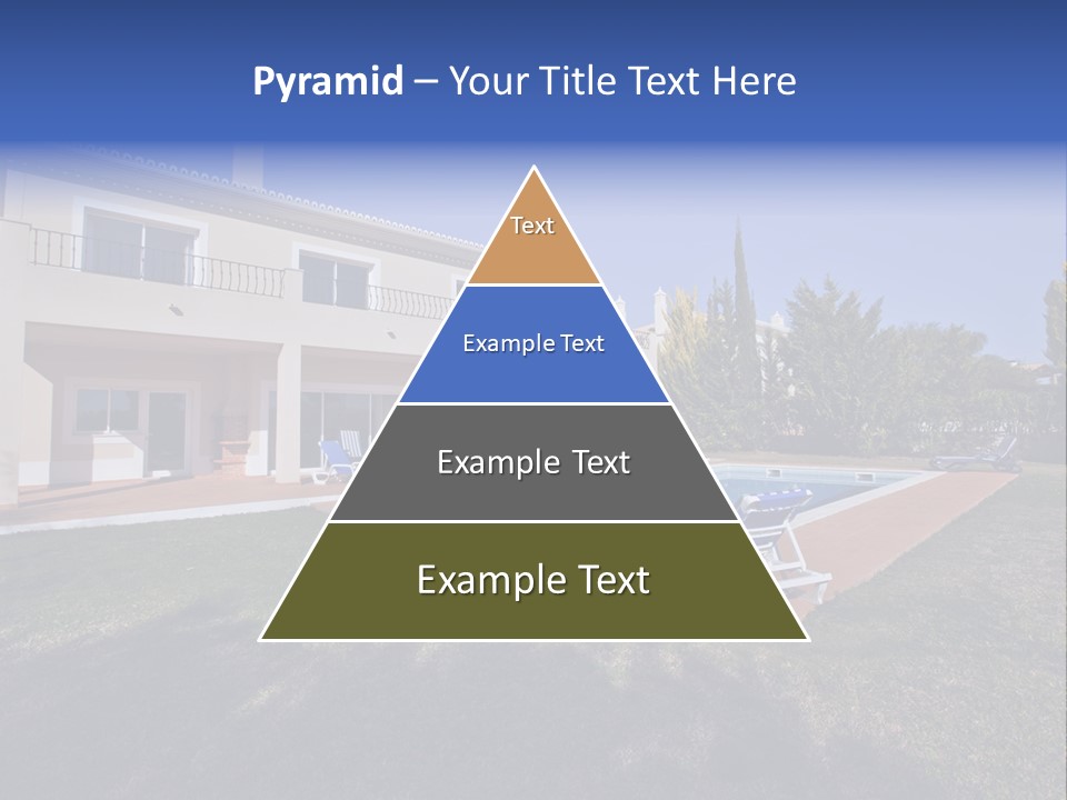 Swimming Pool At Home PowerPoint Template