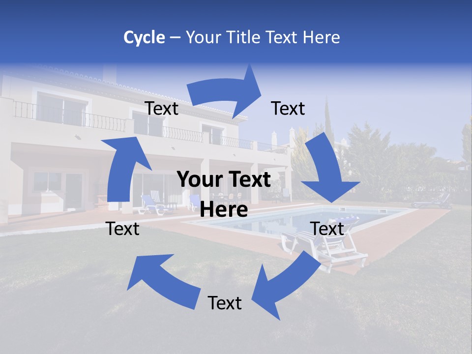 Swimming Pool At Home PowerPoint Template