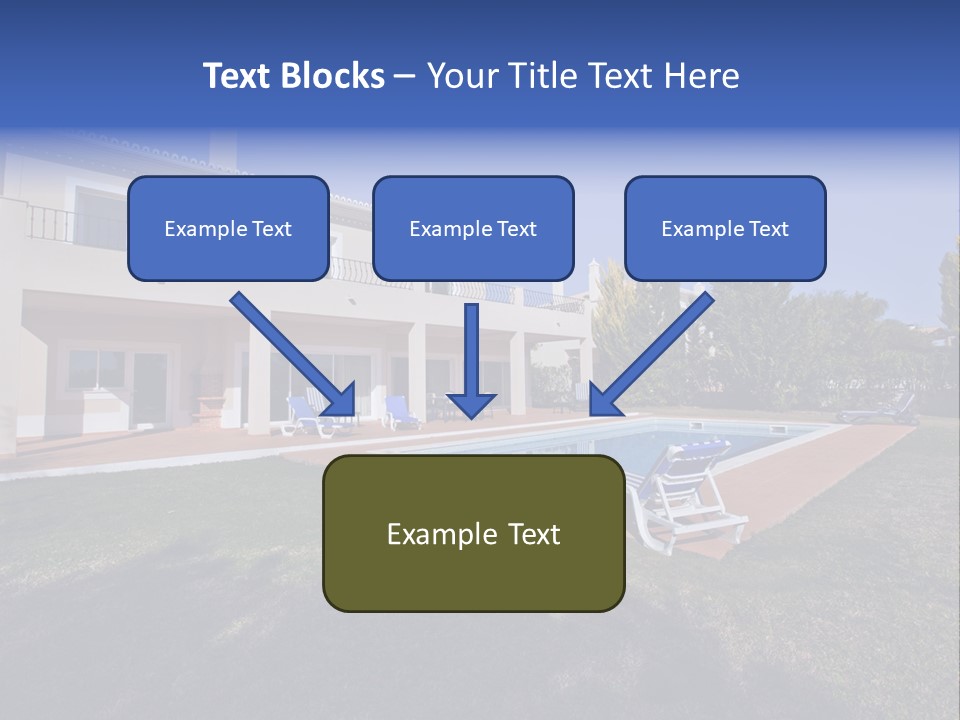 Swimming Pool At Home PowerPoint Template