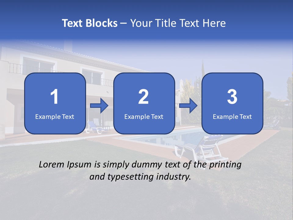 Swimming Pool At Home PowerPoint Template