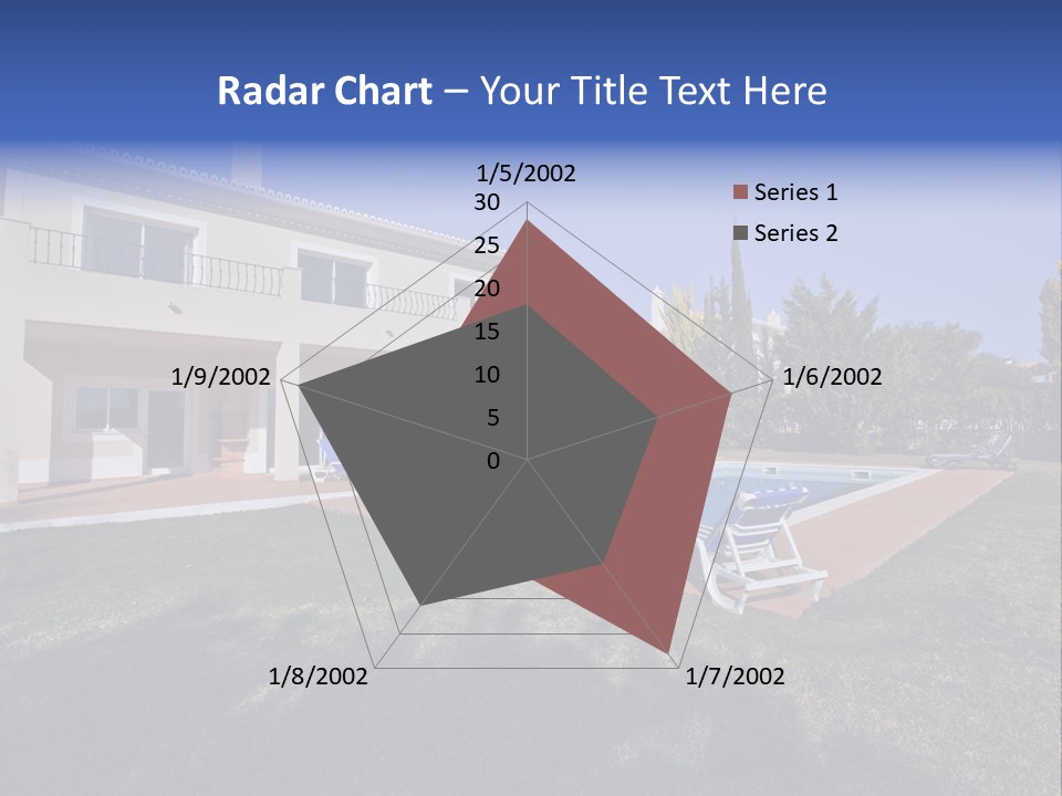 Swimming Pool At Home PowerPoint Template