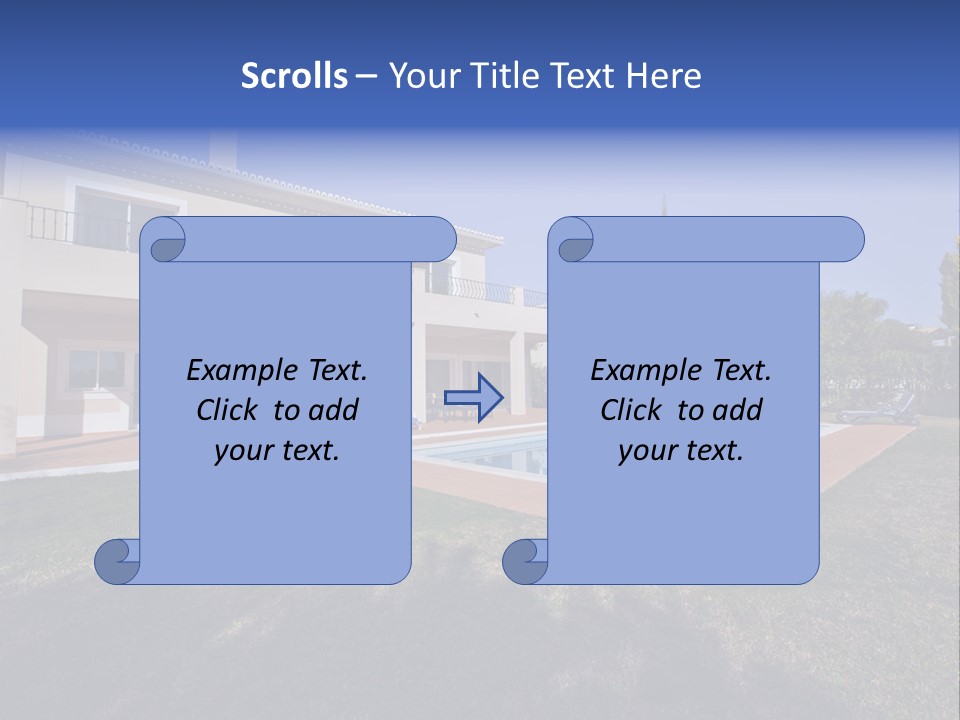 Swimming Pool At Home PowerPoint Template