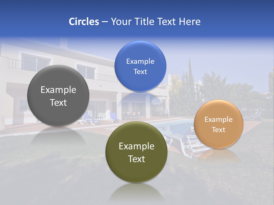 Swimming Pool At Home PowerPoint Template