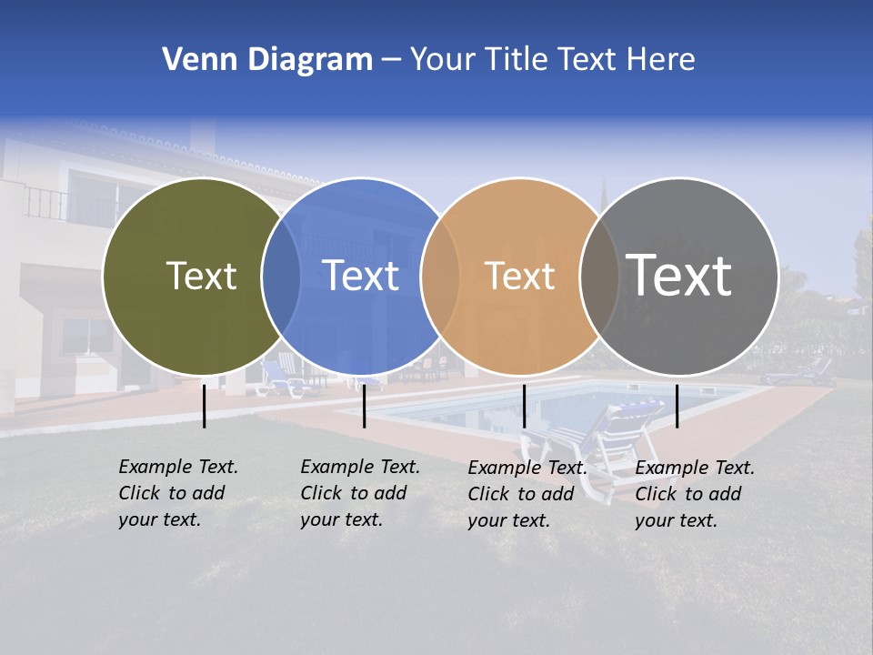 Swimming Pool At Home PowerPoint Template