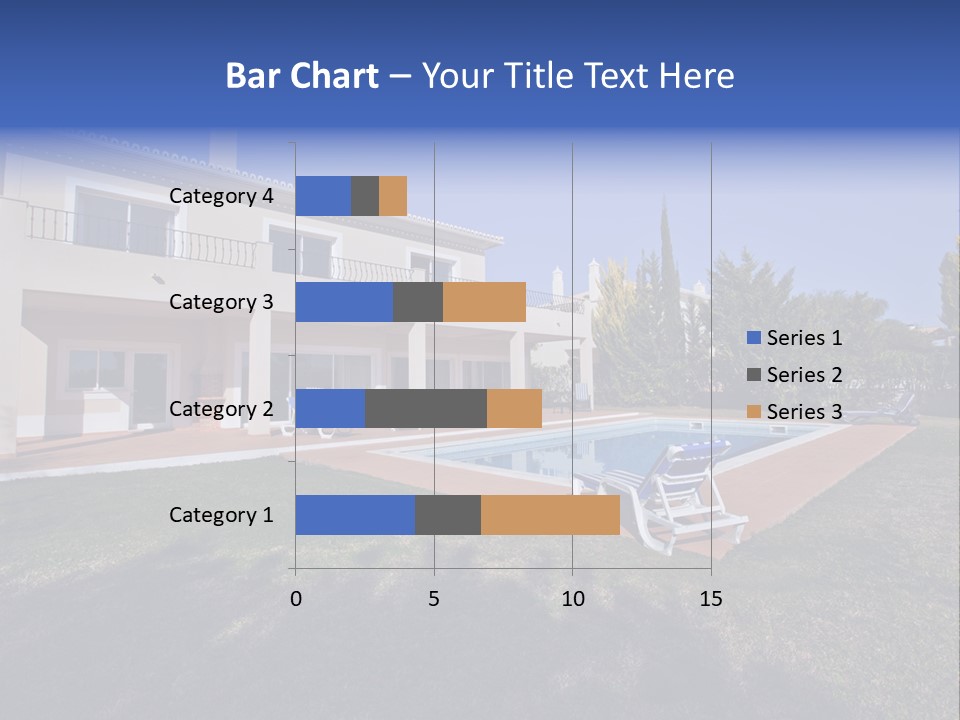 Swimming Pool At Home PowerPoint Template