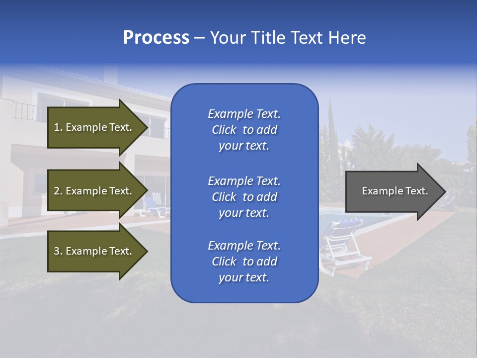 Swimming Pool At Home PowerPoint Template