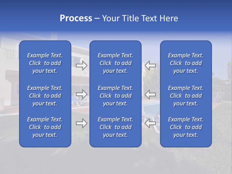 Swimming Pool At Home PowerPoint Template