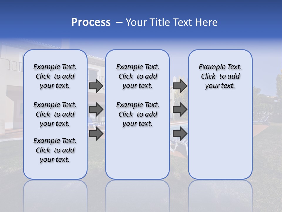 Swimming Pool At Home PowerPoint Template