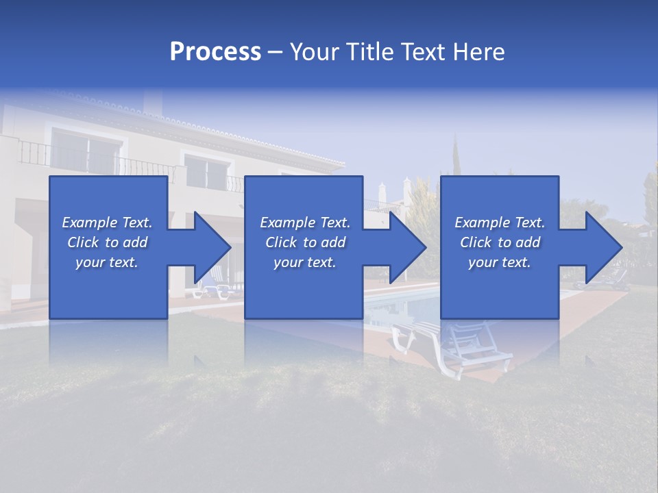 Swimming Pool At Home PowerPoint Template